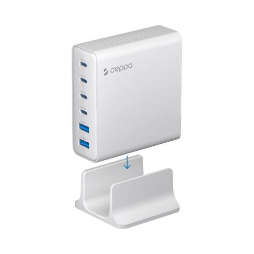 Зарядная станция 4xUSB Type-C, 2xUSB, PD, QC, 160Вт, белый; - купить необычные подарки в Воронеже
