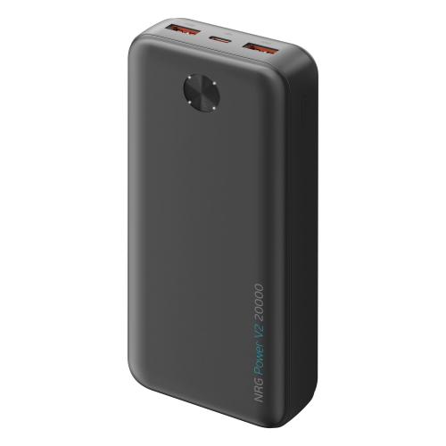 Внешний АКБ NRG Power V2 20000 мА-ч, 2A, 2xUSB, черный; - купить необычные подарки в Воронеже
