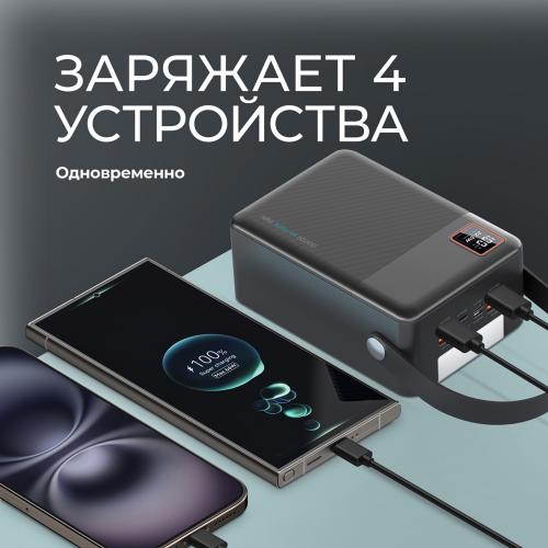 Внешний АКБ NRG Turbo V4 80000 мА-ч, дисплей, черный; - купить именные сувениры в Воронеже