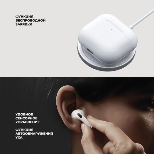 Беспроводные наушники с микрофоном Air Nova 2, TWS, BT5.4, 300 мАч, QI, белый; - купить необычные сувениры в Воронеже