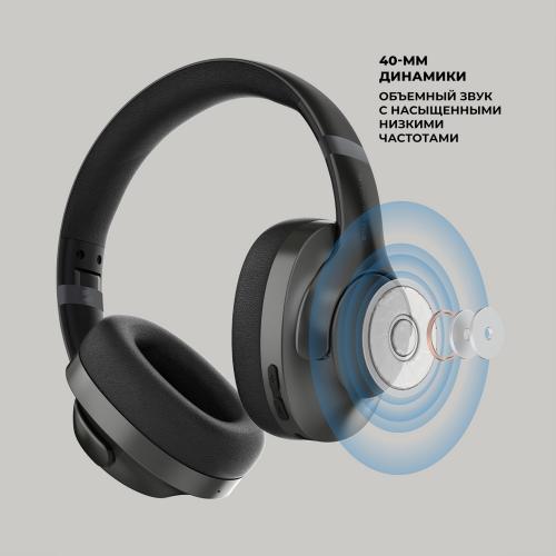 Беспроводные накладные наушники Stereo Ultra ANC, BT 5.4, ANC/ENC, 500мАч, черный; - купить необычные сувениры в Воронеже