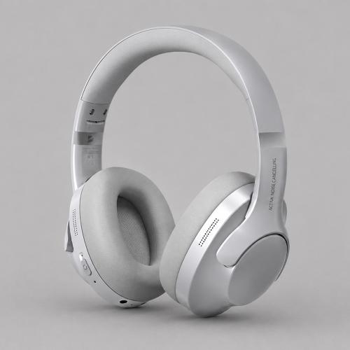 Беспроводные накладные наушники Stereo Ultra ANC, BT 5.4, ANC/ENC, 500мАч, серебристый, Deppa