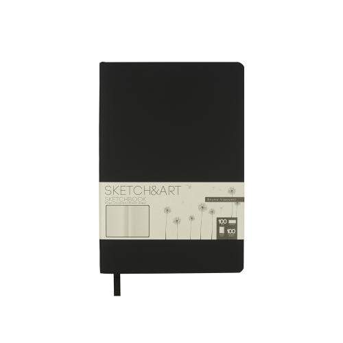 Скетчбук Sketch & Art в мягком переплете 140х210 мм, 100 л. бежевой бумаги 100 гр.; - купить необычные подарки в Воронеже