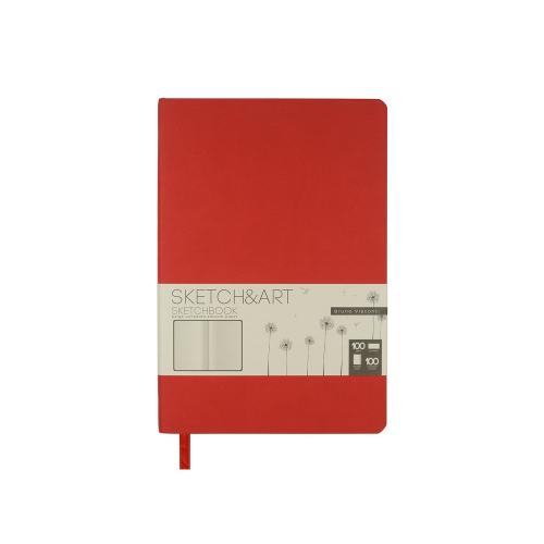 Скетчбук Sketch & Art в мягком переплете 140х210 мм, 100 л. бежевой бумаги 100 гр.; - купить необычные подарки в Воронеже