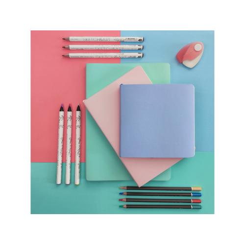 Скетчбук Sketch & Art в мягком переплете 140х210 мм, 100 л. бежевой бумаги 100 гр.; - купить подарки с логотипом в Воронеже