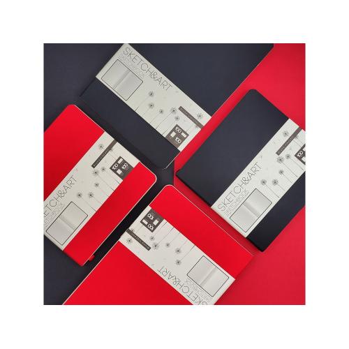Скетчбук Sketch & Art в мягком переплете 145х145 мм, 100 л. бежевой бумаги 100 гр.; - купить подарки с логотипом в Воронеже