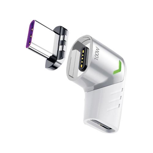 Адаптер USB-С - USB-C, магнитный, белый; - купить необычные подарки в Воронеже