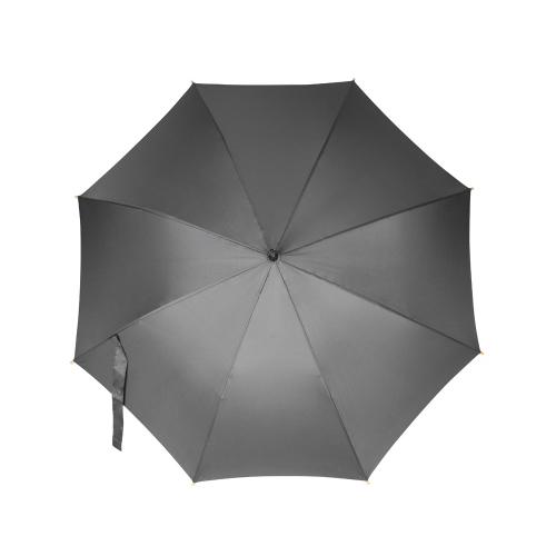 Зонт-трость 1134 Okobrella с деревянной ручкой и куполом из переработанного пластика; - купить именные сувениры в Воронеже