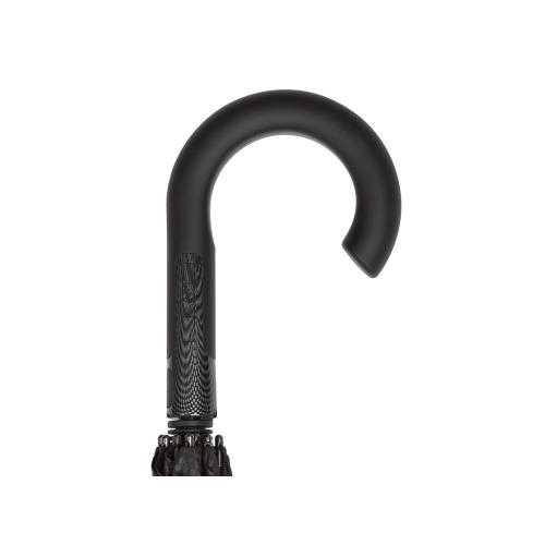 Зонт-трость 7915 Carbon с куполом из переработанного пластика, полуавтомат; - купить подарки с логотипом в Воронеже