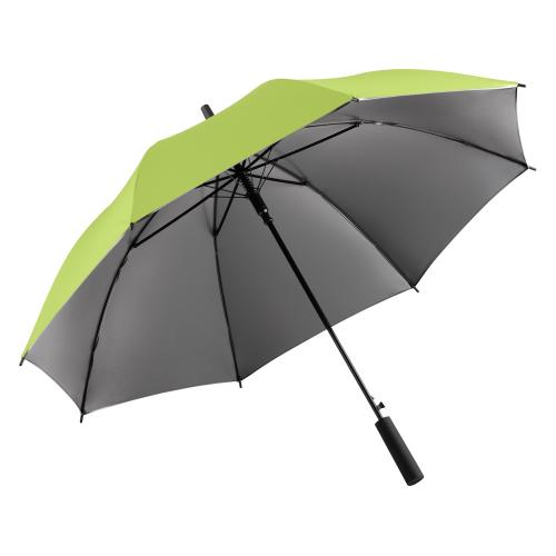 Зонт-трость 1159 Double face полуавтомат, лайм/серый