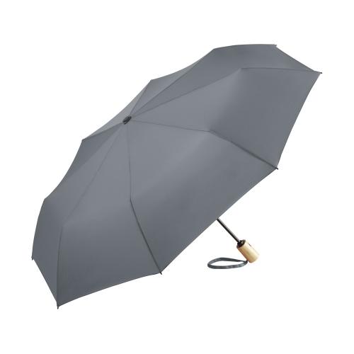 Зонт складной 5429 ÖkoBrella из бамбука, полуавтомат, серый