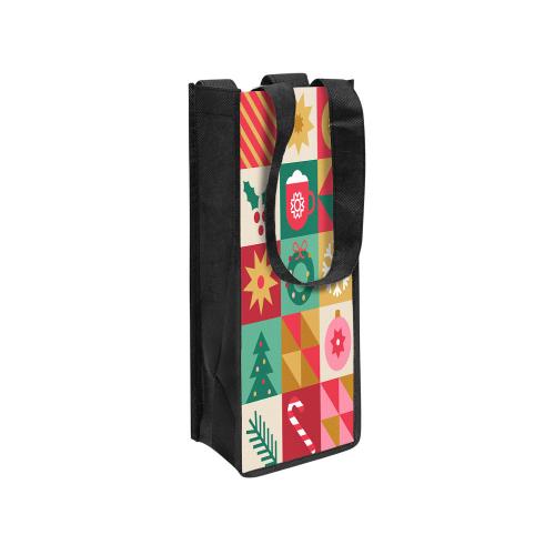 Чехол для бутылки из нетканого материала PET с возможностью полноцветной печати; - купить необычные подарки в Воронеже