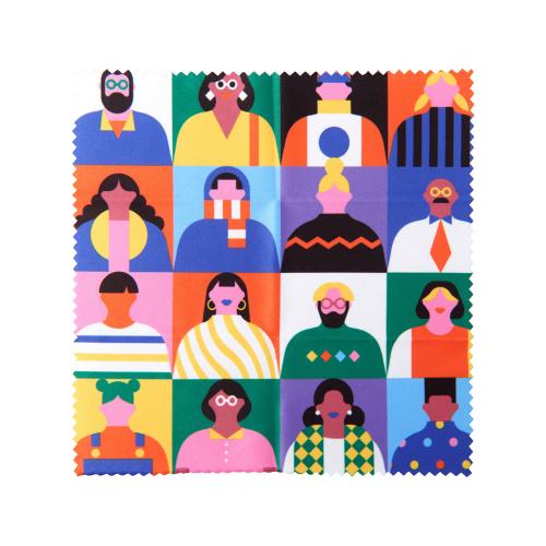 Салфетка для протирания очков с возможностью полноцветной печати; - купить необычные подарки в Воронеже