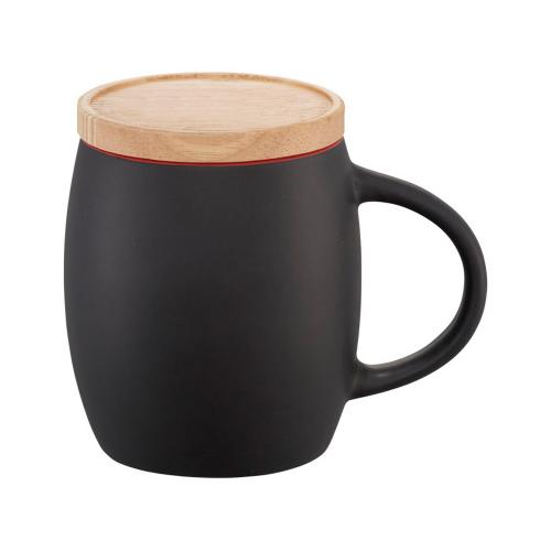 Керамическая чашка Hearth с деревянной крышкой-костером; - купить необычные подарки в Воронеже