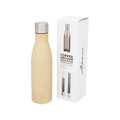 Бутылка Vasa с вакуумной изоляцией и покрытием под дерево; - купить необычные сувениры в Воронеже