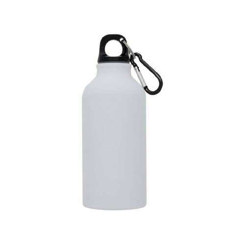 Матовая спортивная бутылка Oregon с карабином и объемом 400 мл; - купить необычные подарки в Воронеже