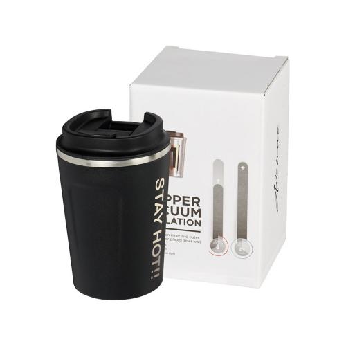 Герметичная медная вакуумная термокружка Thor объемом 360 мл; - купить подарки с логотипом в Воронеже