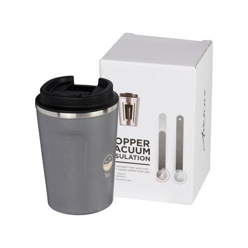 Герметичная медная вакуумная термокружка Thor объемом 360 мл; - купить подарки с логотипом в Воронеже