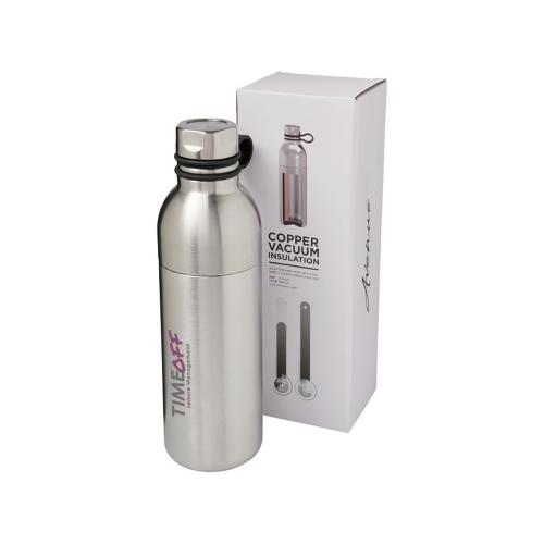 Медная спортивная бутылка с вакуумной изоляцией Koln объемом 590 мл; - купить подарки с логотипом в Воронеже