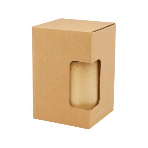 Фарфоровая кружка Pereira с бамбуковой внешней стенкой объемом 320 мл; - купить именные сувениры в Воронеже