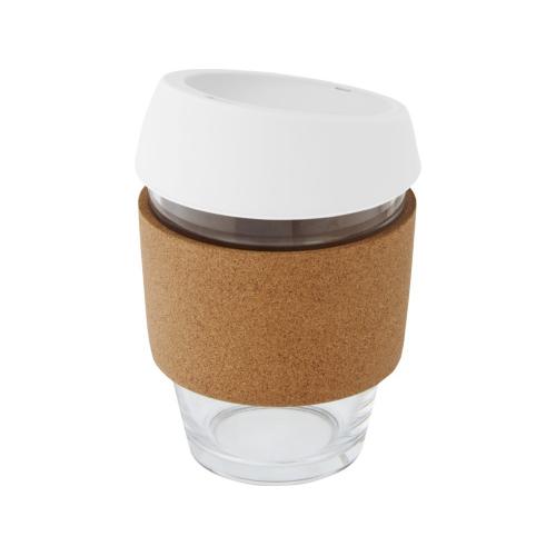 Lidan Кружка из объемом 360 мл с пробковым держателем и силиконовой крышкой; - купить необычные сувениры в Воронеже