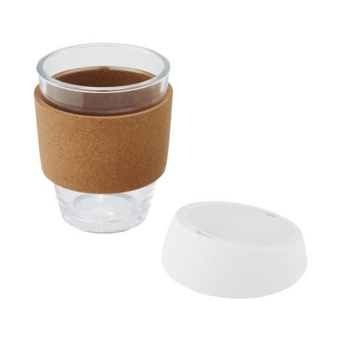 Lidan Кружка из объемом 360 мл с пробковым держателем и силиконовой крышкой; - купить именные сувениры в Воронеже