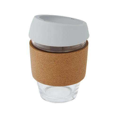 Lidan Кружка из объемом 360 мл с пробковым держателем и силиконовой крышкой; - купить необычные сувениры в Воронеже