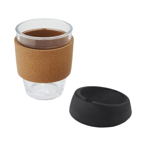 Lidan Кружка из объемом 360 мл с пробковым держателем и силиконовой крышкой; - купить именные сувениры в Воронеже