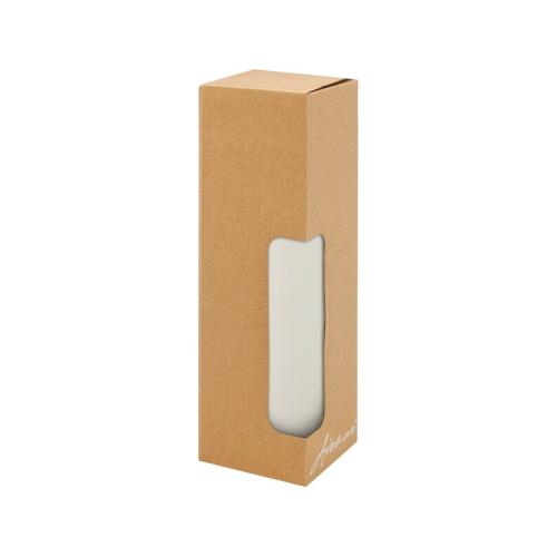 Lumi керамическая кружка объемом 300 мл с бамбуковой крышкой; - купить подарки с логотипом в Воронеже