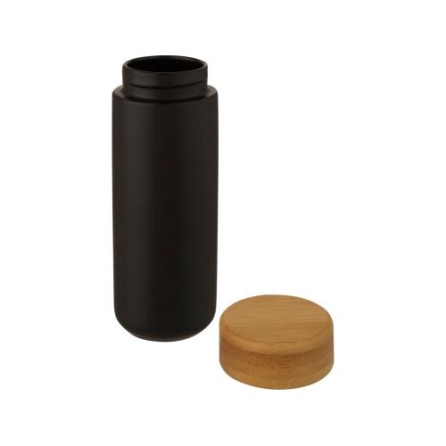 Lumi керамическая кружка объемом 300 мл с бамбуковой крышкой; - купить необычные сувениры в Воронеже