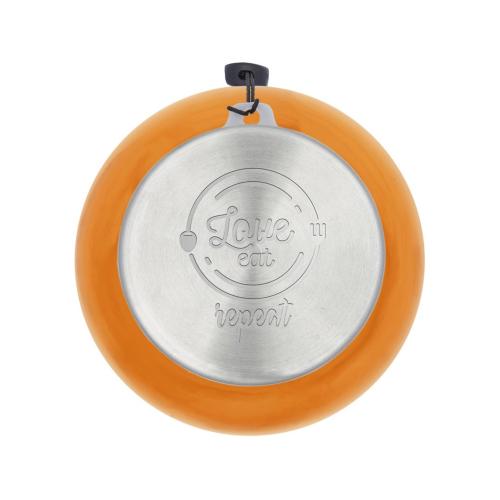 Bodhi бутылка для воды из вторичного ПЭТ объемом 500 мл - оранжевый прозрачный; - купить подарки с логотипом в Воронеже