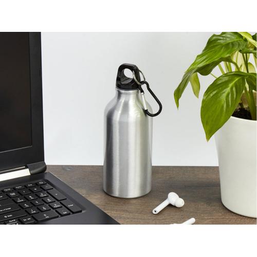 Бутылка для воды с карабином Oregon, объемом 400 мл; - купить именные сувениры в Воронеже