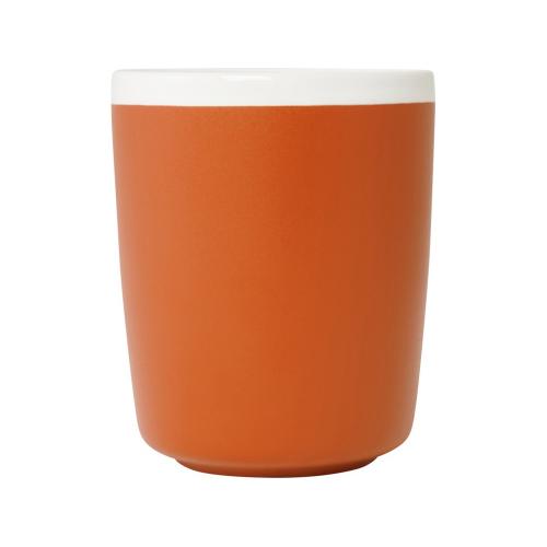 Керамическая кружка Lilio объемом 310 мл - Оранжевый; - купить необычные подарки в Воронеже