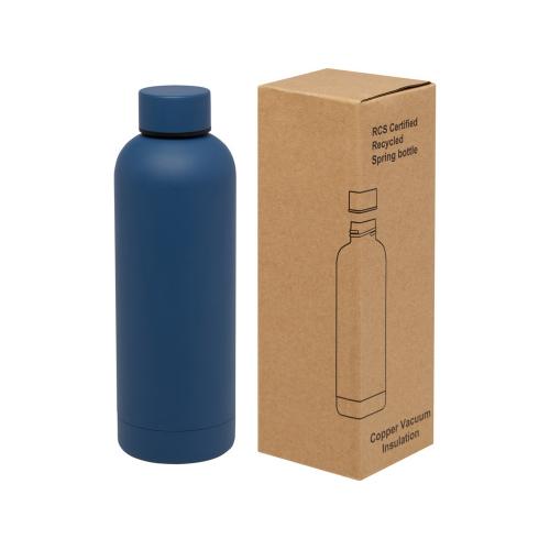 Spring медная бутылка с вакуумной изоляцией, сертифицированная согласно RCS, 500 мл - Синий