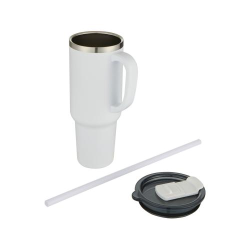 Sydney медная кружка с двойными стенками, сертифицированная согласно RCS, с вакуумной изоляцией и соломинкой; - купить необычные сувениры в Воронеже