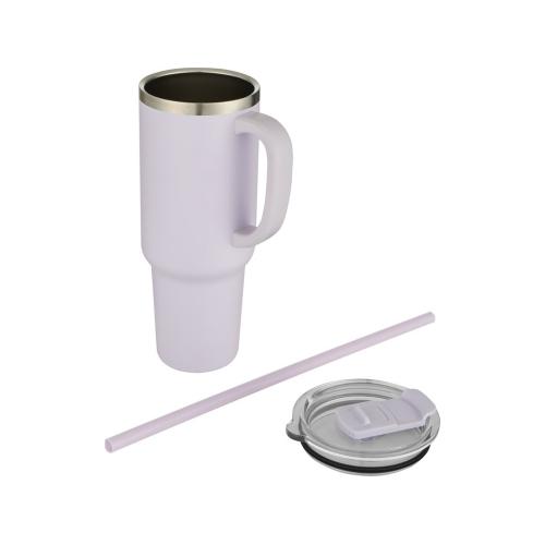 Sydney медная кружка с двойными стенками, сертифицированная согласно RCS, с вакуумной изоляцией и соломинкой; - купить необычные сувениры в Воронеже