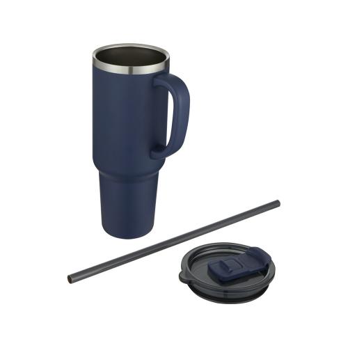 Sydney медная кружка с двойными стенками, сертифицированная согласно RCS, с вакуумной изоляцией и соломинкой; - купить необычные сувениры в Воронеже