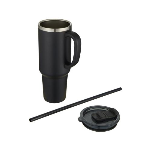 Sydney медная кружка с двойными стенками, сертифицированная согласно RCS, с вакуумной изоляцией и соломинкой; - купить необычные сувениры в Воронеже