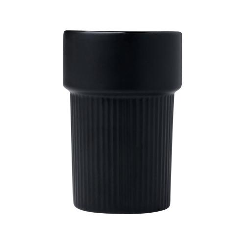 Fika стакан 340 мл с бамбуковым чехлом - сплошной черный; - купить необычные подарки в Воронеже