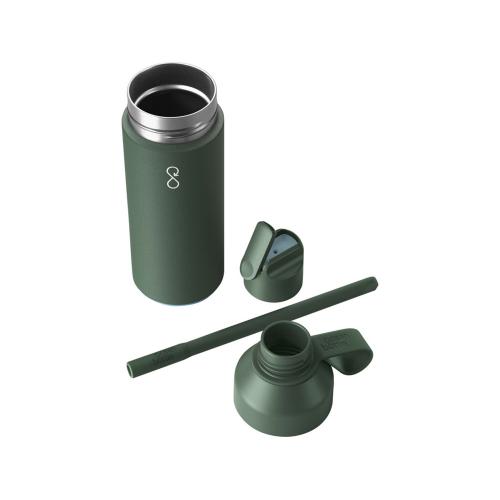 Бутылка-термос для воды Ocean Bottle GO объемом 500 мл - Зеленый лесной; - купить необычные сувениры в Воронеже