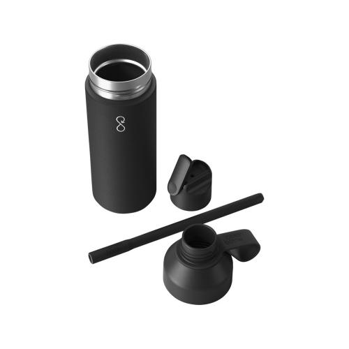 Бутылка-термос для воды Ocean Bottle GO объемом 500 мл - черный; - купить необычные сувениры в Воронеже