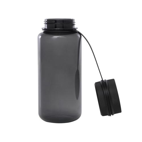 Спортивная бутылка Ryder из переработанного ПЭТ-пластика объемом 900 мл с многофункциональной крышкой; - купить подарки с логотипом в Воронеже
