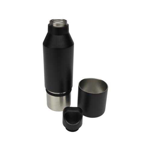 Изолированная бутылка из переработанной нержавеющей стали Odessy объемом 600 мл; - купить подарки с логотипом в Воронеже