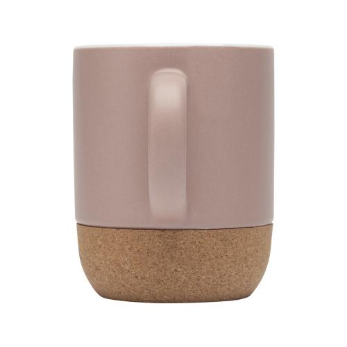 Billie керамическая кружка объемом 300 мл с пробковыми деталями и матовой отделкой; - купить необычные сувениры в Воронеже