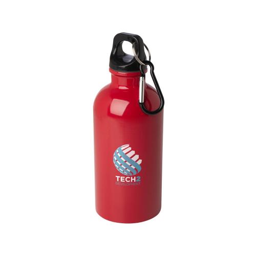 Одностенная бутылка для воды с карабином Oregon, изготовленная из нержавеющей стали, сертифицированной по стандарту RCS; - купить именные сувениры в Воронеже