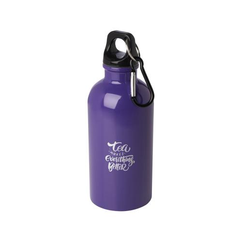 Одностенная бутылка для воды с карабином Oregon, изготовленная из нержавеющей стали, сертифицированной по стандарту RCS; - купить именные сувениры в Воронеже