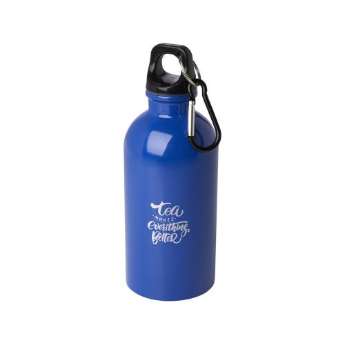 Одностенная бутылка для воды с карабином Oregon, изготовленная из нержавеющей стали, сертифицированной по стандарту RCS; - купить именные сувениры в Воронеже