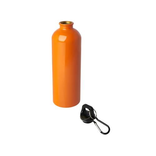 Одностенная бутылка для воды с карабином Oregon, изготовленная из нержавеющей стали, сертифицированной по стандарту RCS; - купить необычные сувениры в Воронеже