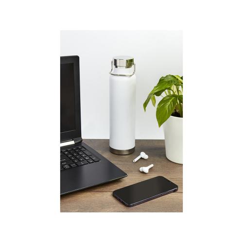 Бутылка для воды с вакуумной изоляцией Thor объемом 650 мл из переработанной нержавеющей стали; - купить подарки с логотипом в Воронеже