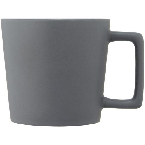 Cali Керамическая кружка объемом 370 мл с матовой отделкой - Белый / Matted Grey; - купить необычные сувениры в Воронеже